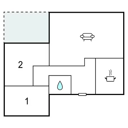 Gemütliches 2-zimmer-haus In Ferienhaus *